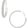 Tasha Crystal Hoop Earrings In Metallic