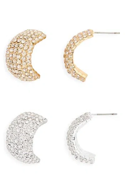 Tasha Crystal Hoop Earrings In Multi