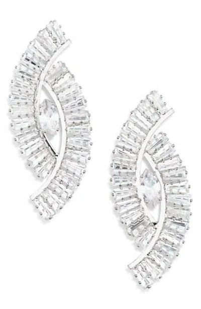 Tasha Crystal Statement Stud Earrings In Neutral