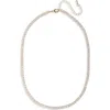 Tasha Crystal Tennis Necklace In Gray