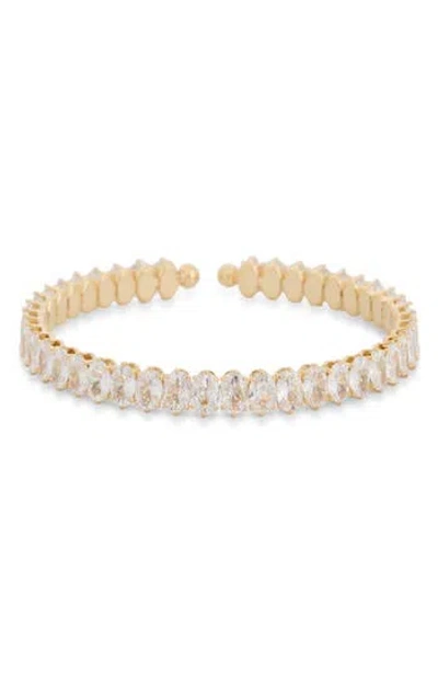 Tasha Cubic Zirconia Cuff Bracelet In Gold