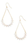 Tasha Cubic Zirconia Drop Earrings In Gold