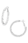 Tasha Cubic Zirconia Hoop Earrings In Metallic