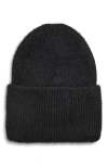 Tasha Cuffed Knit Beanie In Black