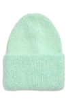 Tasha Cuffed Knit Beanie In Green