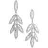 Tasha Cz Leaf Drop Earrings In Metallic