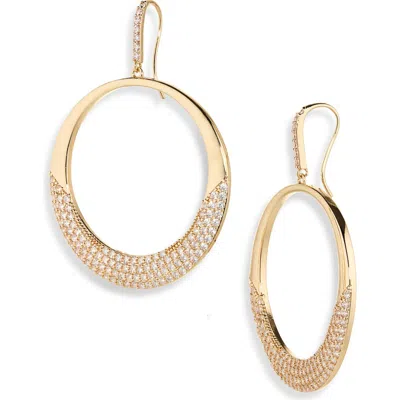 Tasha Cz Pavé Drop Earrings In Metallic