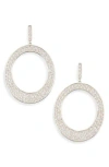 Tasha Cz Pavé Ring Drop Earrings In Metallic
