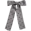 Tasha Dot Bow Barrette In Black