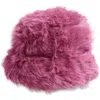 Tasha Extra Fluffy Faux Fur Bucket Hat In Pink
