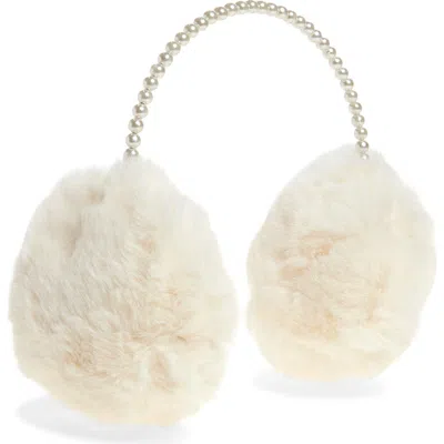 Tasha Faux Fur Earmuffs In White