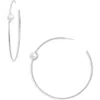 Tasha Faux Pearl Open Hoop Earrings