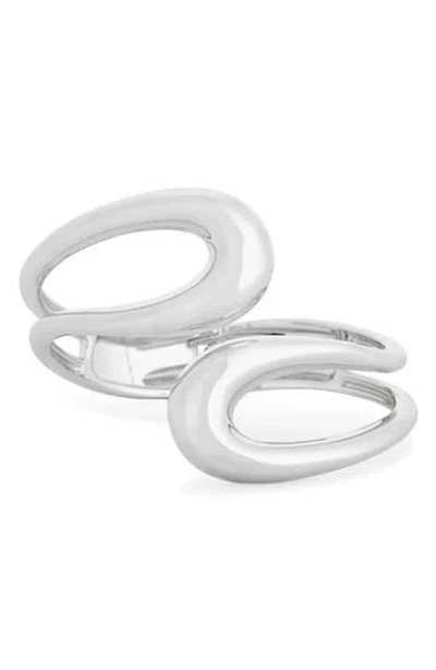 Tasha Hinge Cuff Bracelet In Silver