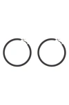 Tasha Hoop Earrings In Black