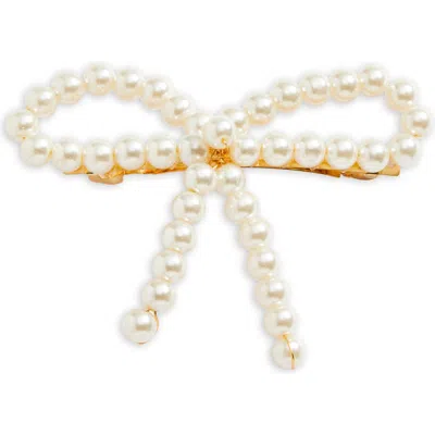 Tasha Imitation Pearl Bow Barrette