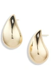 Tasha Large Chunky Teardrop Earrings In Gold