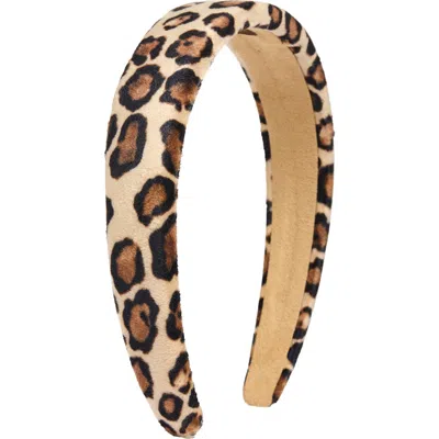 Tasha Leopard Print Headband In Animal Print