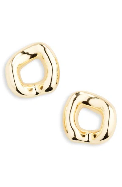 Tasha Link Stud Earrings In Gold