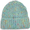 Tasha Marled Confetti Cuffed Beanie In Green