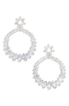 Tasha Marquis Cz Open Drop Earrings In Neutral
