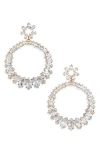 Tasha Marquis Cz Open Drop Earrings In Gold