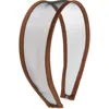 Tasha Mesh Headband In Brown