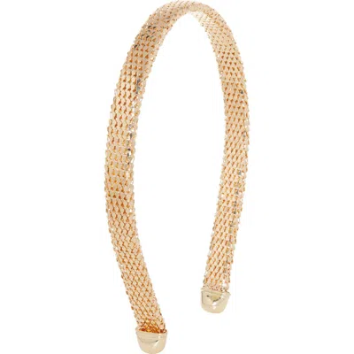 Tasha Metal Headband In Gold
