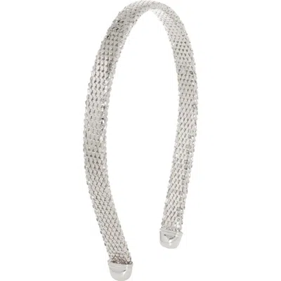 Tasha Metal Headband In Gray