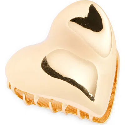 Tasha Metal Heart Claw Clip In Gold