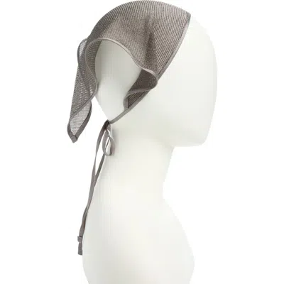 Tasha Metallic Head Scarf In Silver