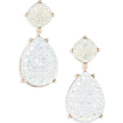 Tasha Mixed Crystal Drop Earrings