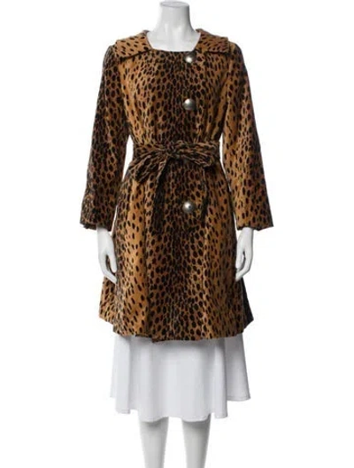 Pre-owned Tasha Polizzi Animal Print Coat In Multi