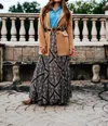 Tasha Polizzi Paisley Maxi Skirt In Multicolor