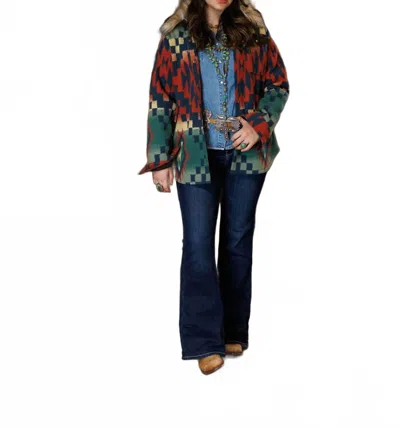 Tasha Polizzi Ridge Jacket In Navy In Multi