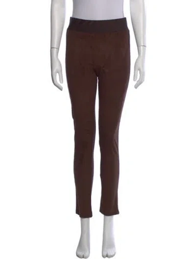 Pre-owned Tasha Polizzi Skinny Leg Pants In Brown