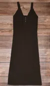 Tasha Polizzi Women's Knit Dress In Chocolate