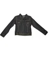 Tasha Polizzi Women's Studs Jacket In Dark Denim In Blue