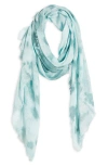 Tasha Print Scarf In Blue