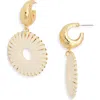 Tasha Raffia Wrap Drop Earrings In Multi