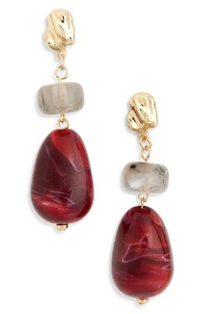 Tasha Resin Drop Earrings In Multi