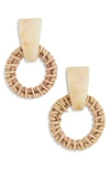 Tasha Resin Rope Wrap Drop Earrings In Neutral
