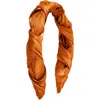Tasha Satin Wrap Headband In Brown