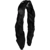 Tasha Satin Wrap Headband In Black