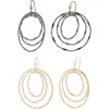 Tasha Set Of 2 Frontal Hoop Earrings In Multi
