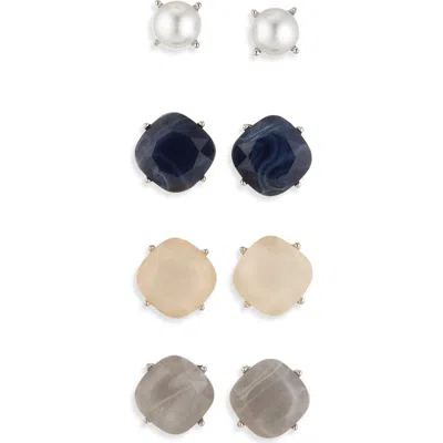 Tasha Set Of 4 Stud Earrings In Multi