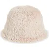 Tasha Soft Faux Fur Bucket Hat In Neutral