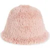 Tasha Soft Faux Fur Bucket Hat In Pink