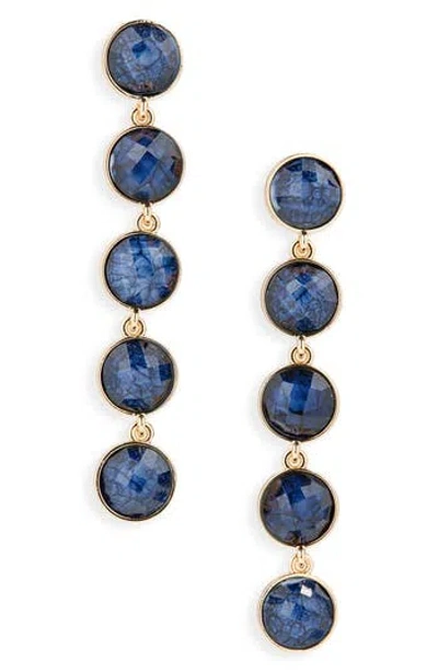 Tasha Stone Drop Earrings In Blue