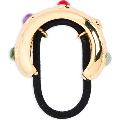 Tasha Stone Embellished Ponytail Holder In Multi