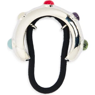 Tasha Stone Embellished Ponytail Holder In Multi